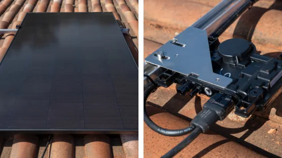 Panneau solaire photovoltaique et onduleur
